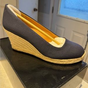 J. Crew navy blue wedges